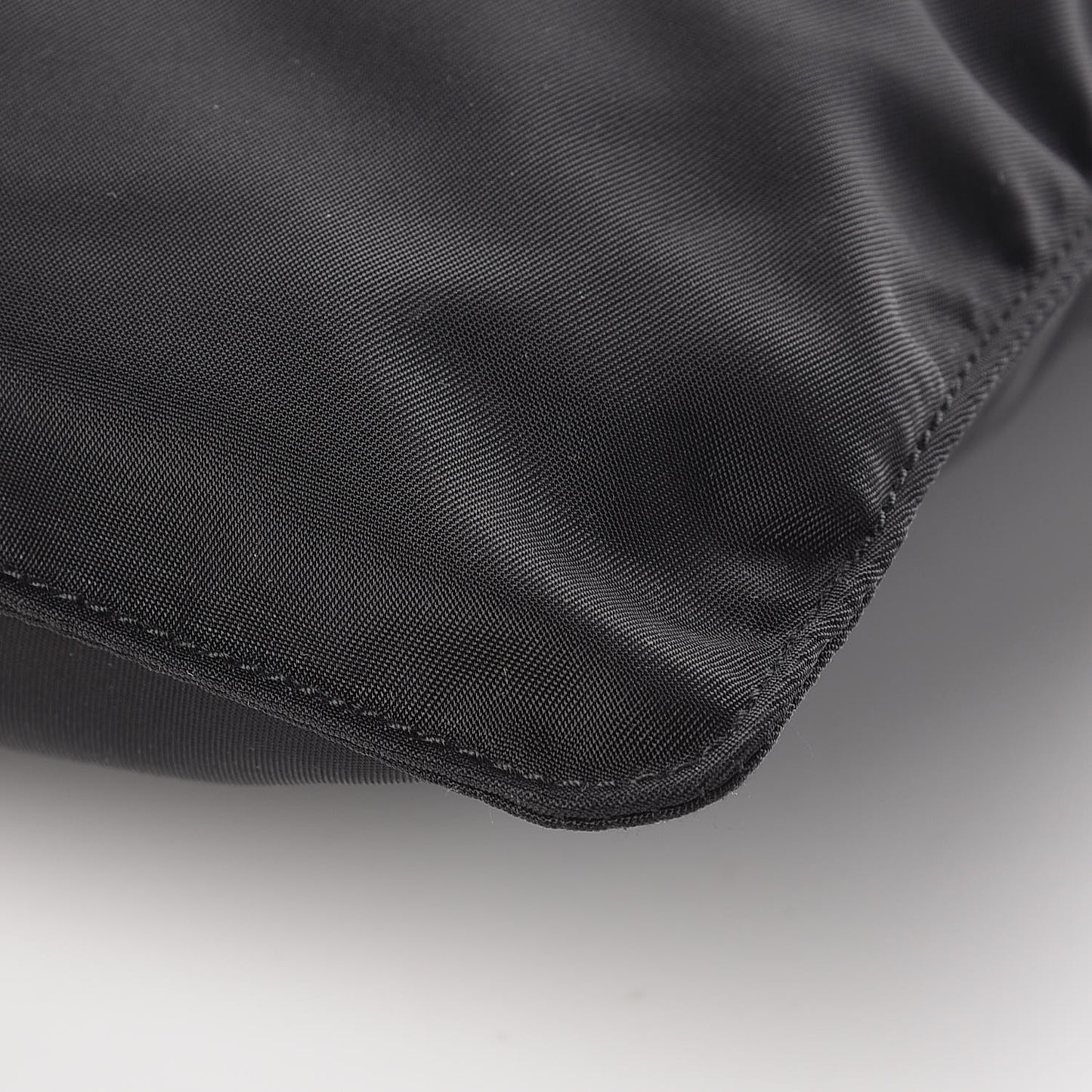 Nylon Vela Small Flat Messenger Bag Black