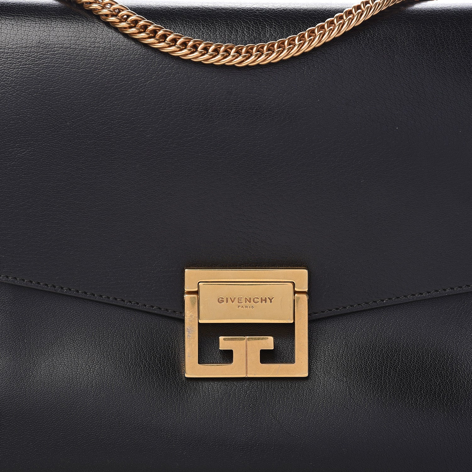 Givenchy Goatskin Suede Large GV3 Flap Black Grey 12 of 15