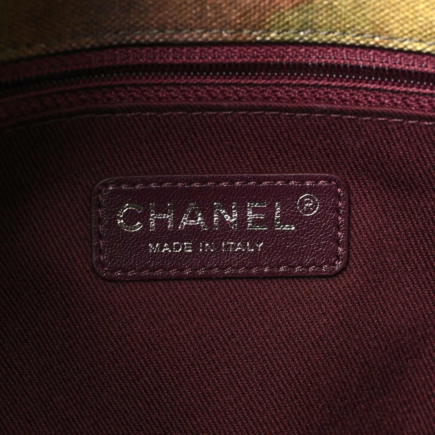 Chanel Washed Toile Large Graffiti On The Pavements Messenger Khaki Multicolor 6 of 9