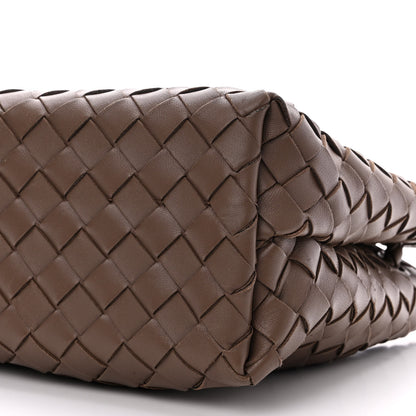 Bottega Veneta Nappa Intrecciato Small Andiamo Shoulder Bag Taupe Grey 11 of 12