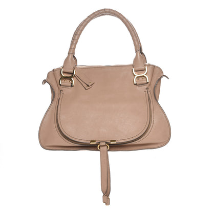 Chloe Calfskin Medium Marcie Nude Satchel Natural 1 of 9