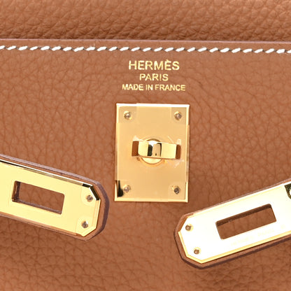 Hermes Togo Kelly Retourne 25 Gold 5 of 10
