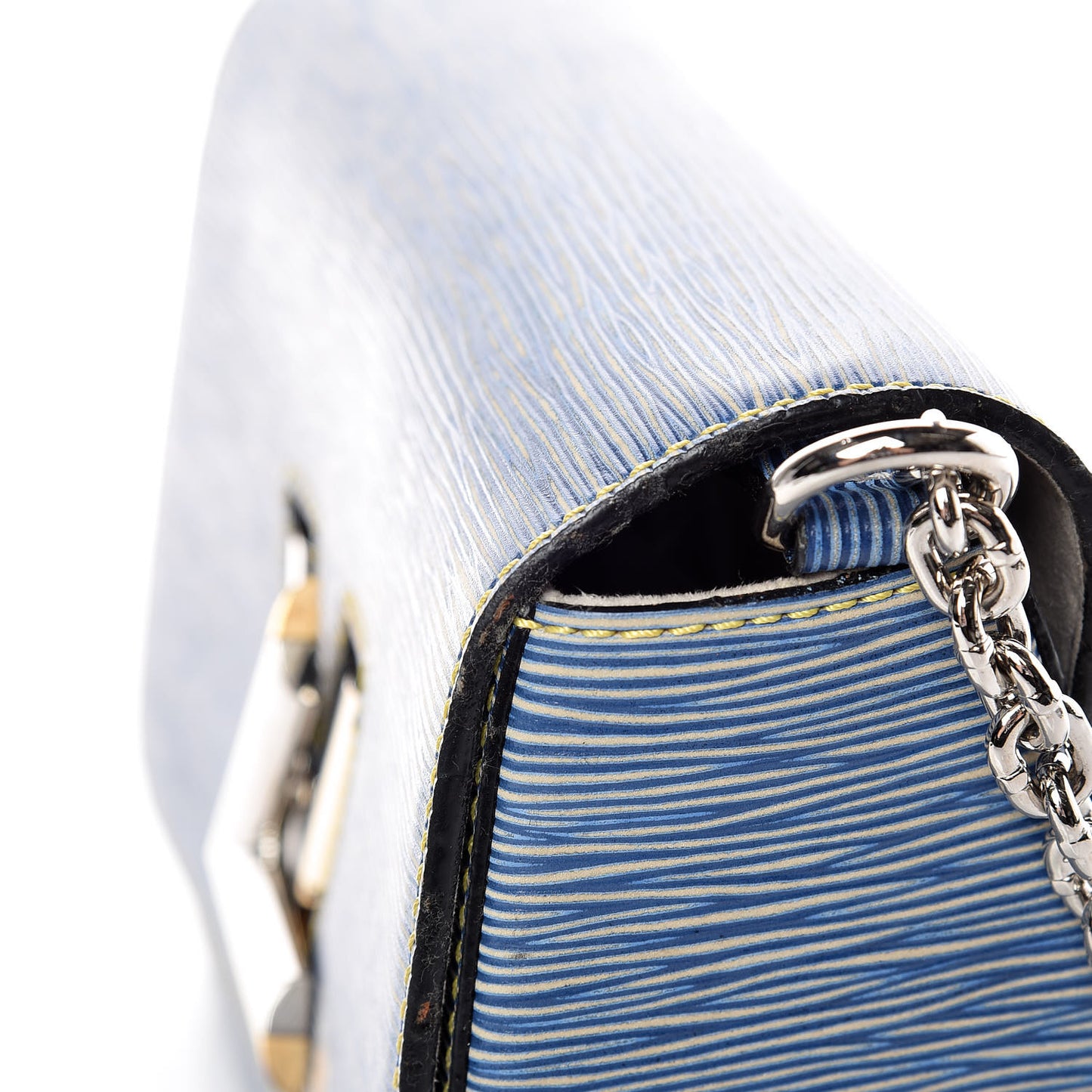 Epi Twist Shoulder Bag MM Denim Light