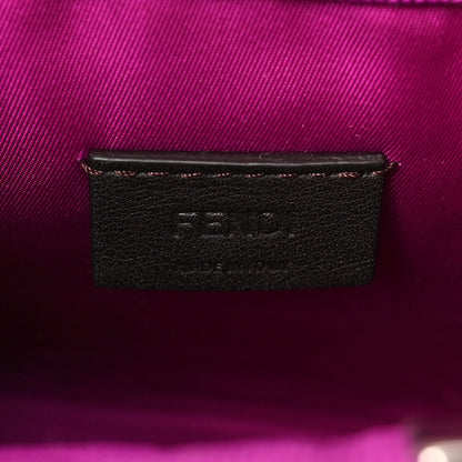 Fendi Technical Fabric Vitello Ceylon Plexiglass FF Mini Fendi Sunshine Shopper Tote Bouganville 6 of 8