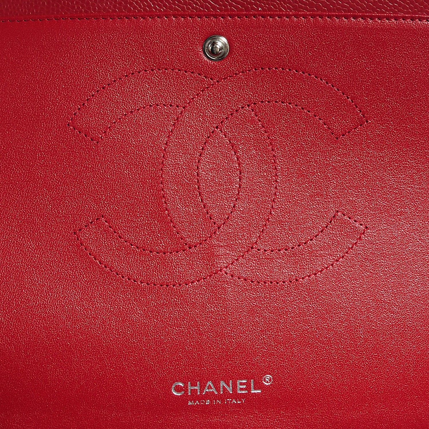Chanel Caviar Quilted Maxi Double Flap Red 7 of 9