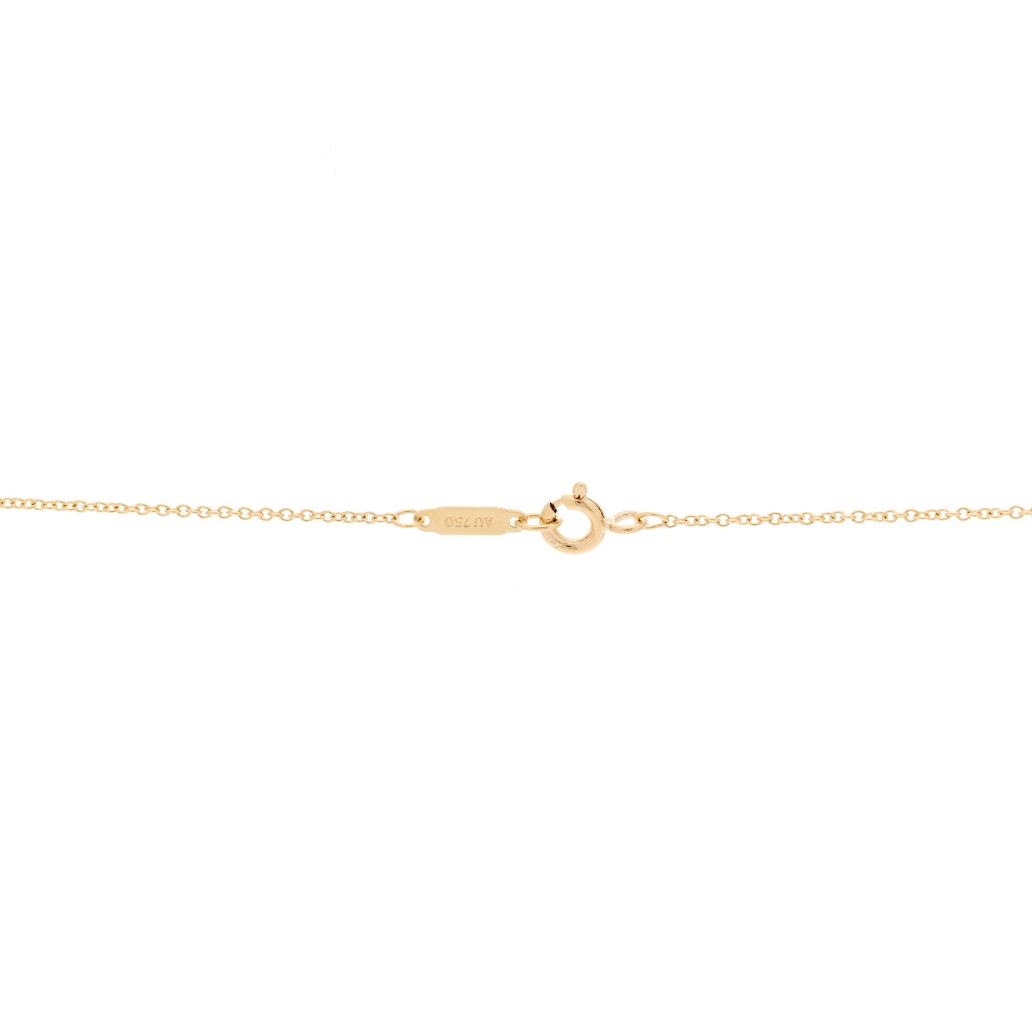Tiffany 18K Yellow Gold Sterling Silver 27mm Elsa Peretti Double Open Heart Pendant Necklace 6 of 6