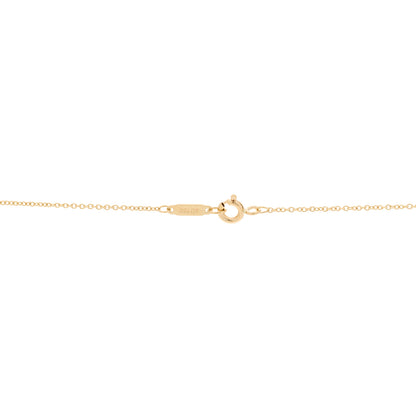 Tiffany 18K Yellow Gold Sterling Silver 27mm Elsa Peretti Double Open Heart Pendant Necklace 6 of 6