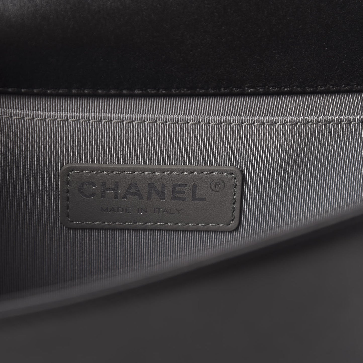 Calfskin Quilted Medium Boy Flap Black