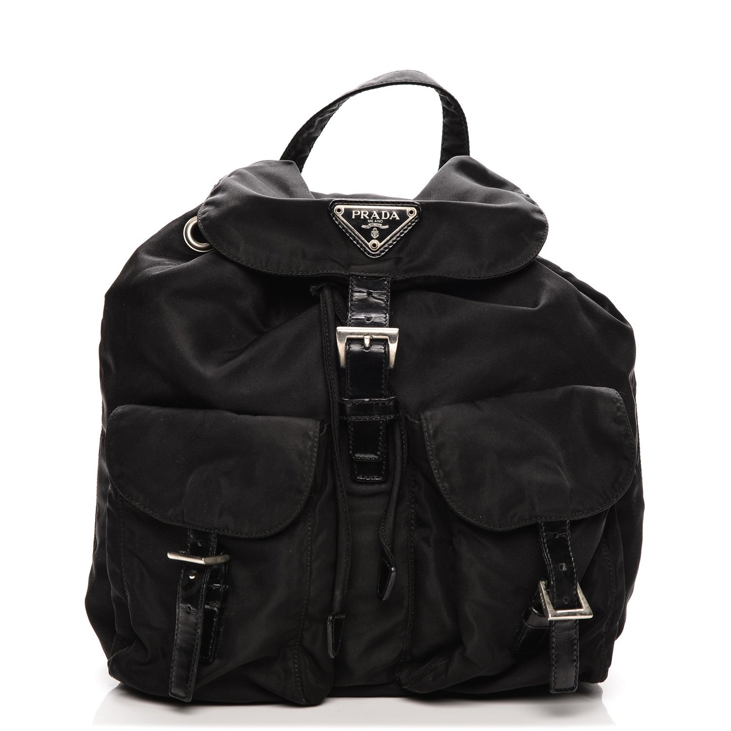 Nylon Vela Medium Backpack Black