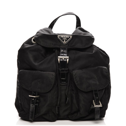 Prada Nylon Vela Medium Backpack Black 1 of 8