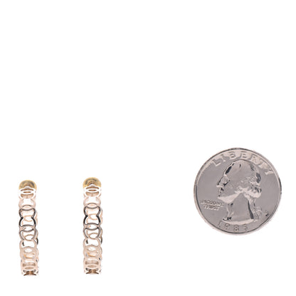 Chanel Metal CC Hoop Earrings Gold 2 of 5