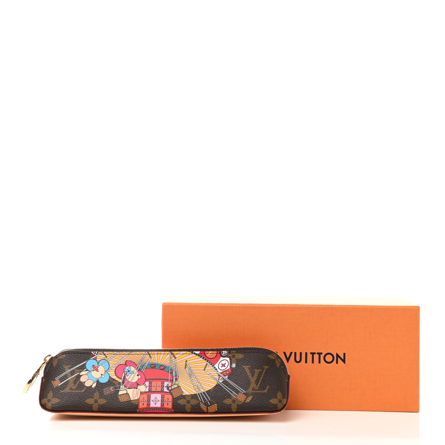 Louis Vuitton Monogram 2020 Christmas Animation Swing Ride Elizabeth Pencil Pouch Pink Poppy 8 of 8