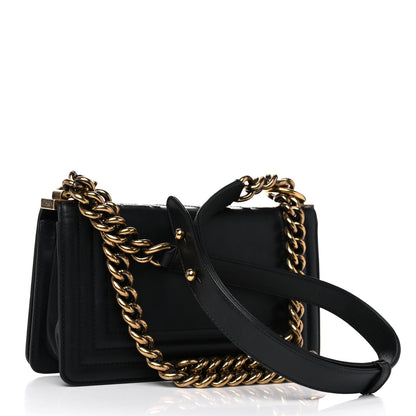 Chanel Glazed Calfskin Medium Boy Flap Black 3 of 16
