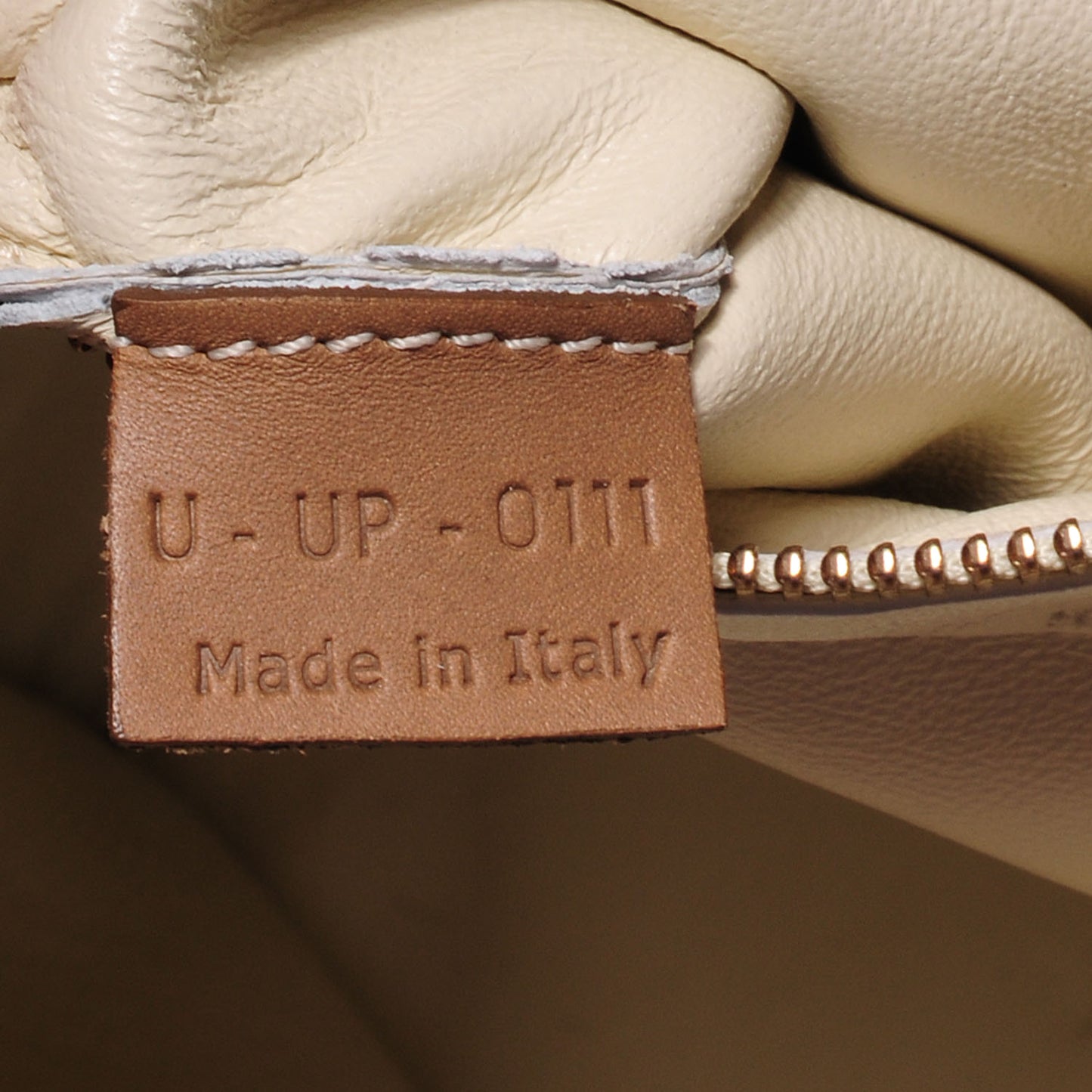 Smooth Calfskin and Shrunken Lambskin Mini Tri-Color Luggage Chalk