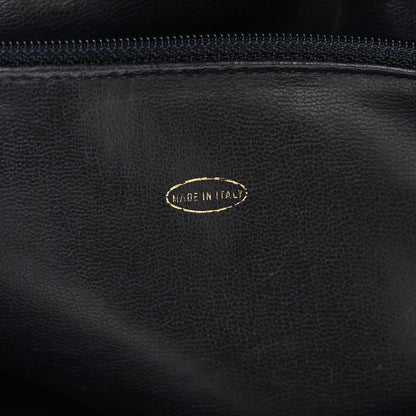Chanel Lambskin CC Tote Navy 6 of 11