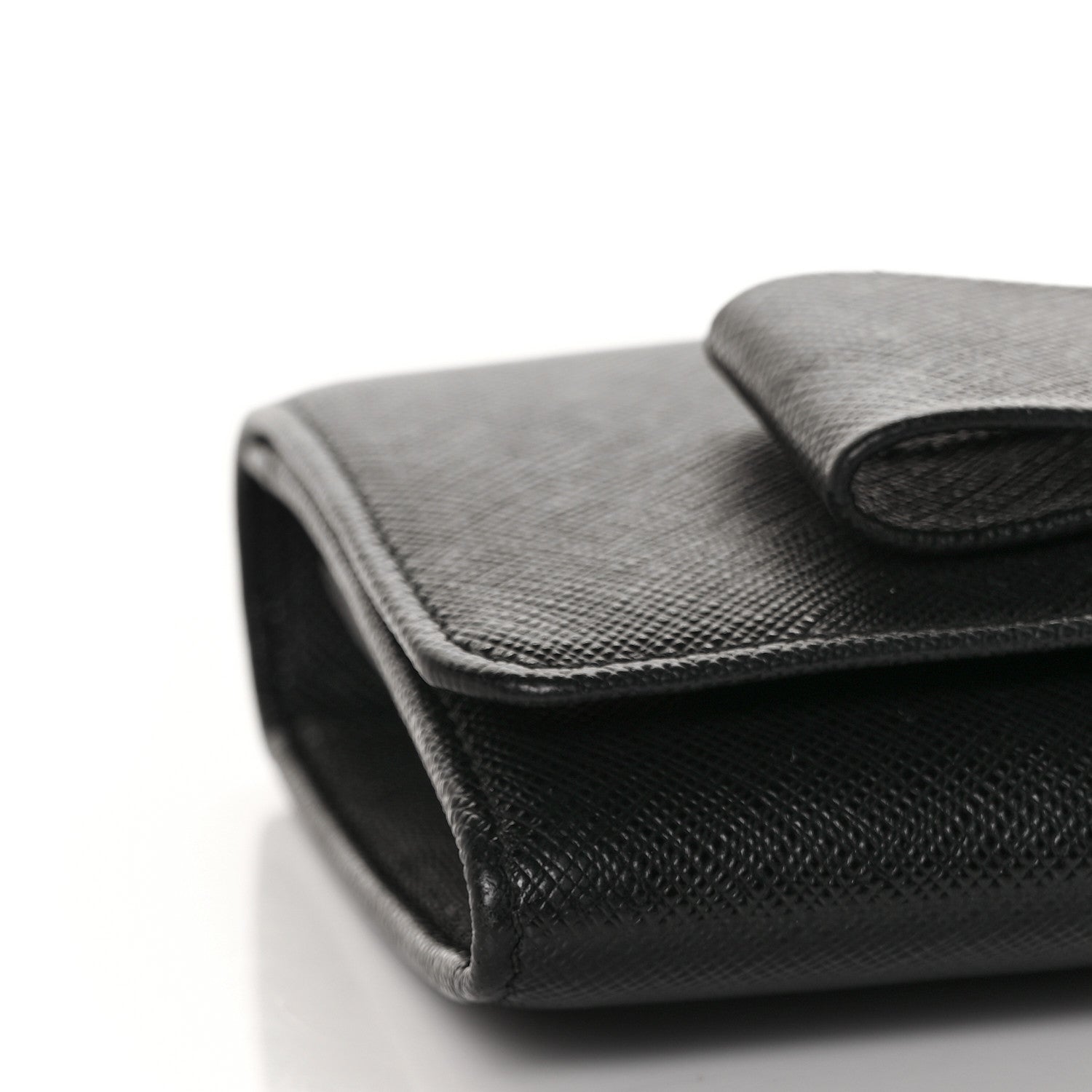 Prada Saffiano Bow Flap Wallet Nero Black 17 of 24