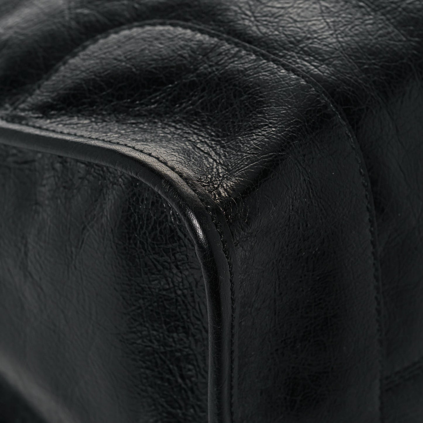 Fluffy Calfskin Morpheus Weekender Duffle Black