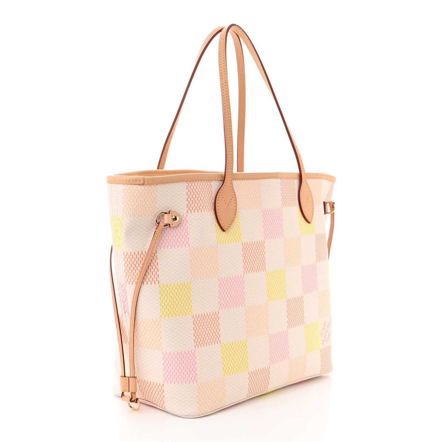 Damier Giant Neverfull MM Peach