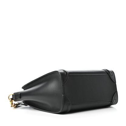 Celine Smooth Calfskin Nano Luggage Black 4 of 8