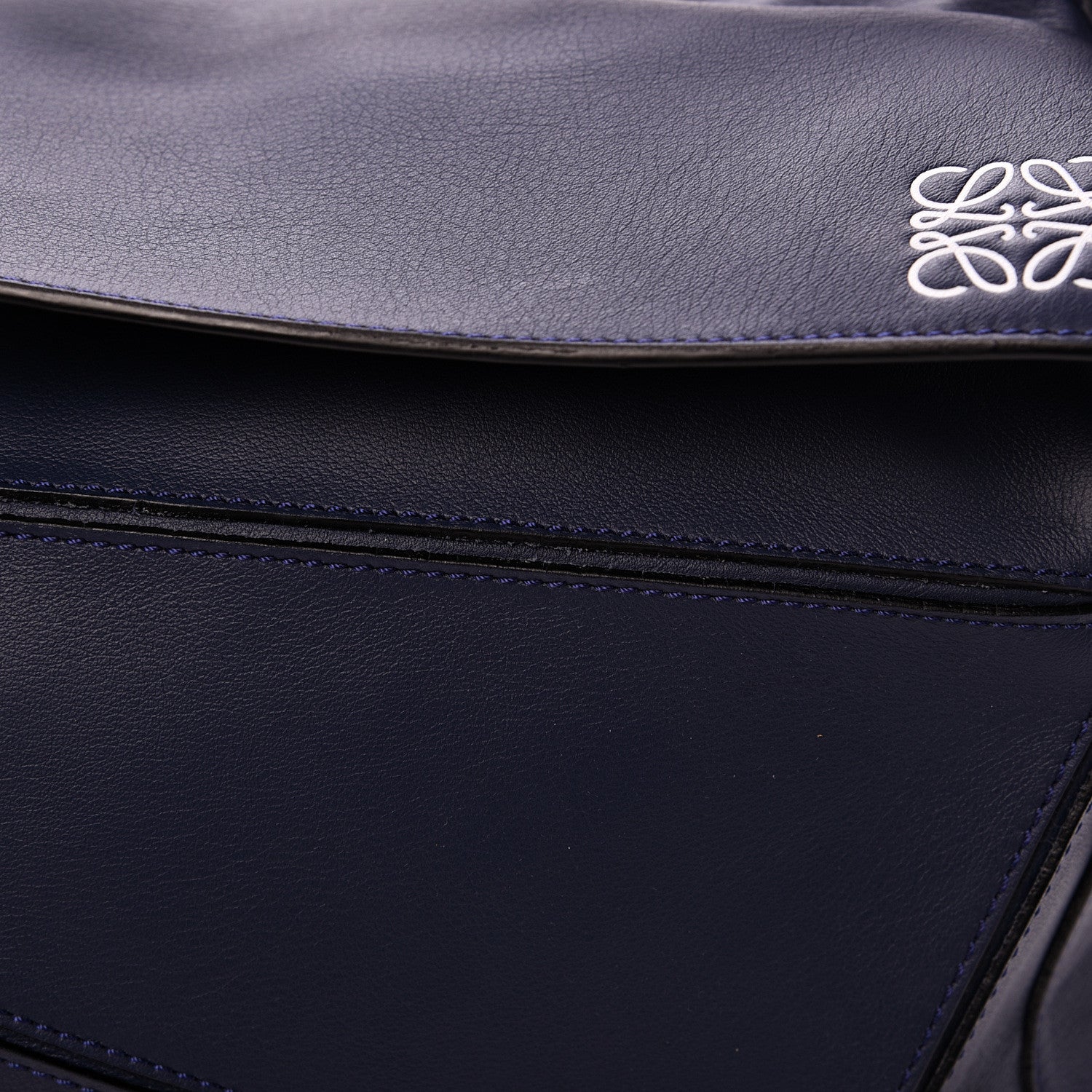 Loewe Calfskin Large Puzzle Bag Deep Blue 10 of 10