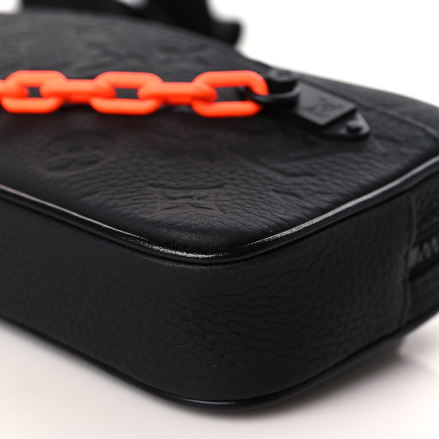 Louis Vuitton Taurillon Monogram Uniformes Solar Ray Soft Pochette Volga Belt Bag Black 9 of 9