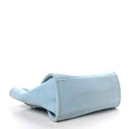 Chanel Mixed Fibers Small Deauville Tote Light Blue 5 of 13