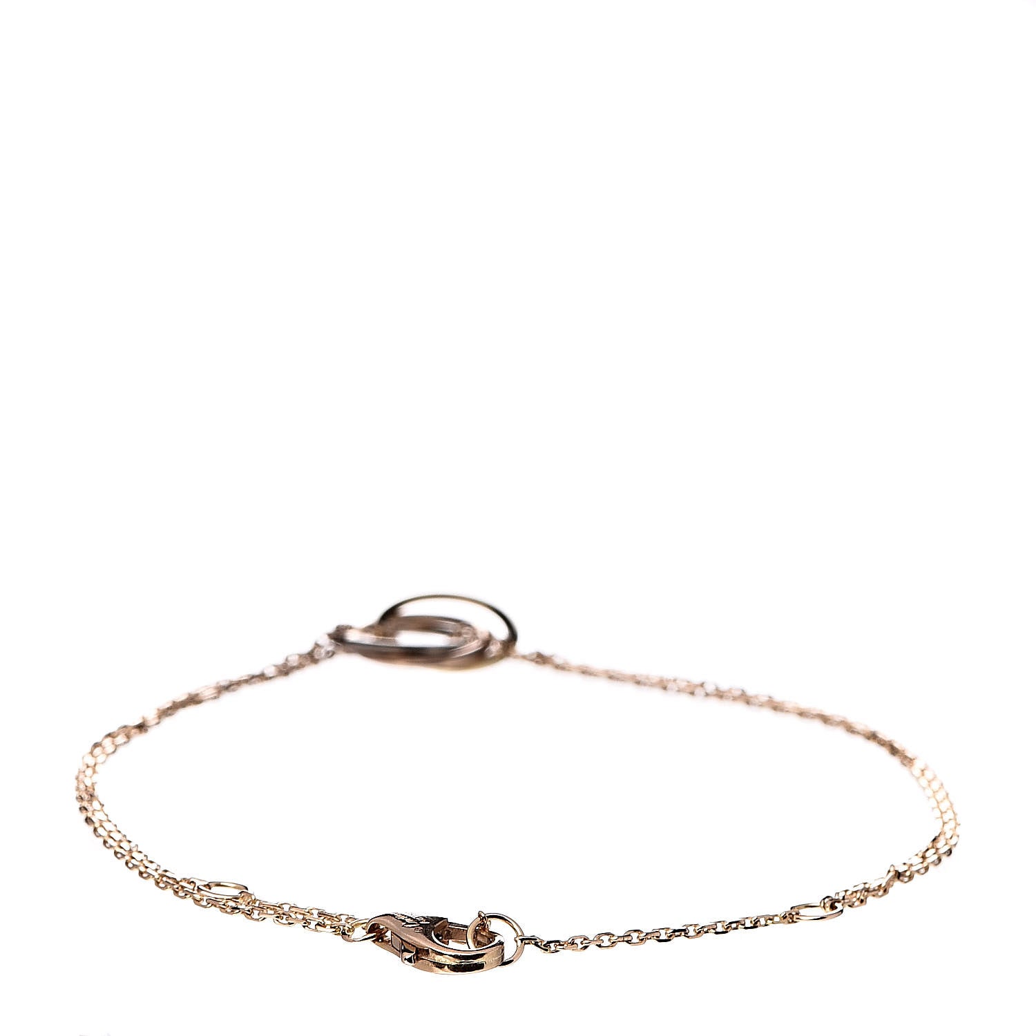 Cartier 18K Pink Yellow White Gold Trinity Bracelet 3 of 5
