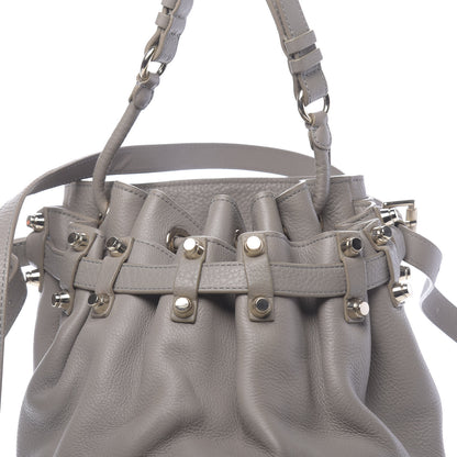 Alexander Wang Pebbled Lambskin Diego Bucket Bag Oyster Pale Gold Hardware 10 of 10