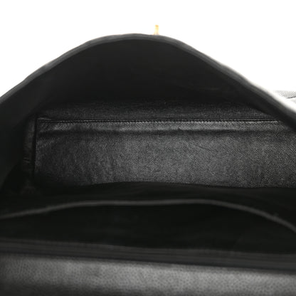 Chanel Caviar Quilted Jumbo Kelly Flap Black 5 of 14