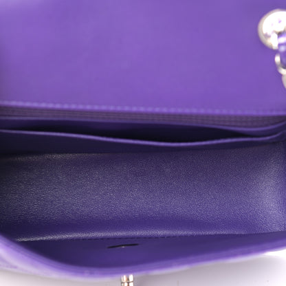 Chanel Patent Quilted Mini Rectangular Flap Purple 5 of 13