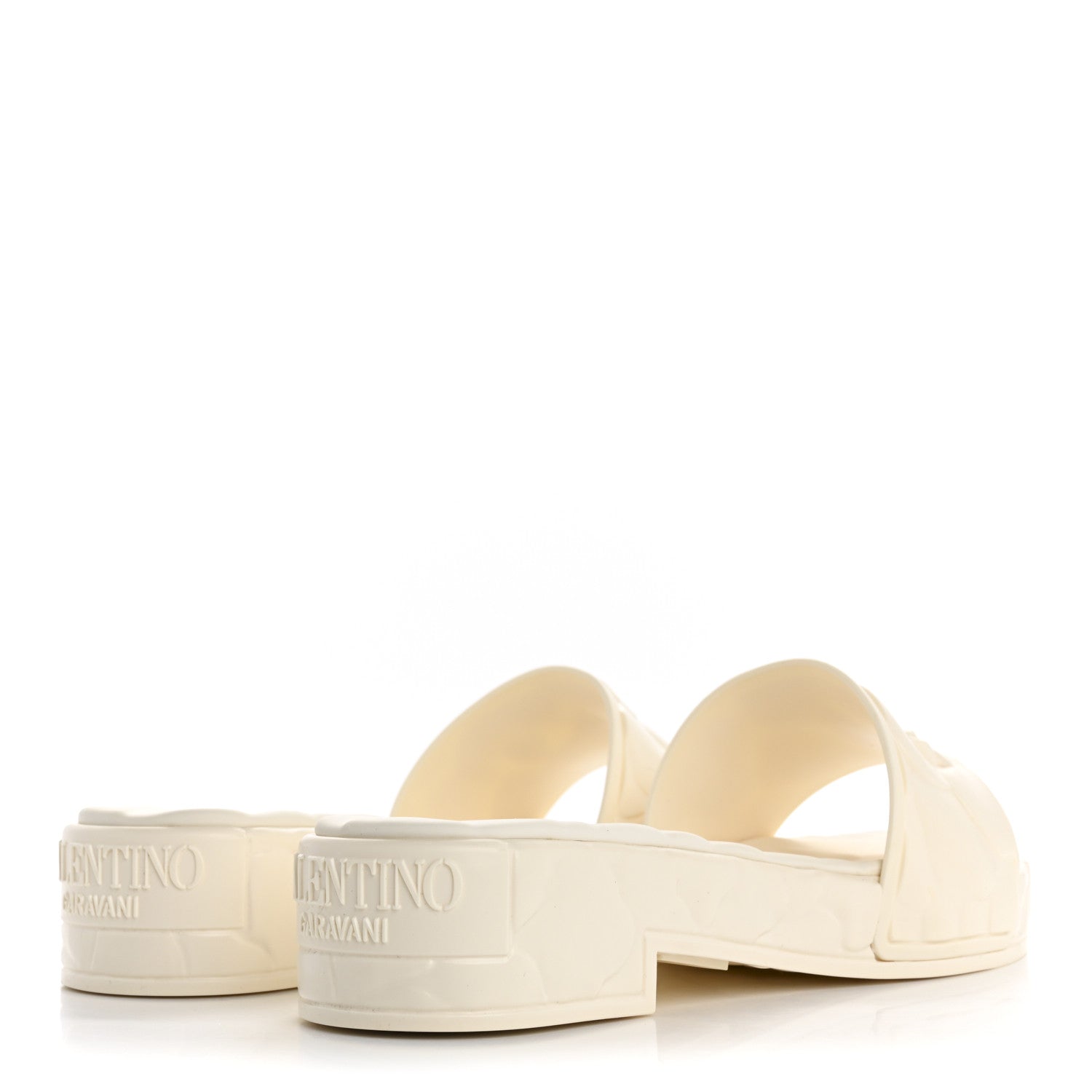 Valentino Garavani Rubber Atelier 03 Rose Edition 25/40mm Platform Slide Sandals 37 Avorio 5 of 10