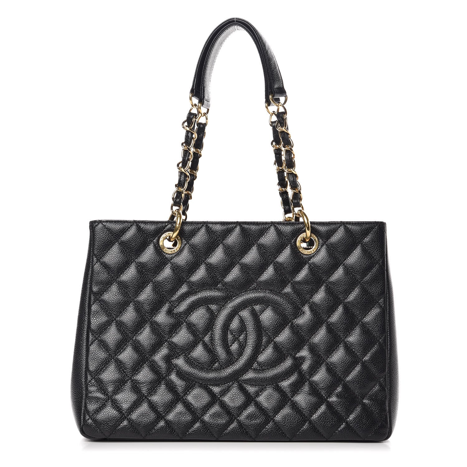 Chanel Caviar Quilted Grand Shopping Tote GST Black 1 of 7