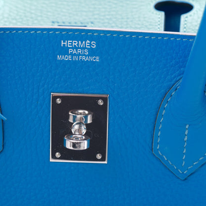 Hermes Taurillon Clemence Birkin 35 Bleu Hydra 21 of 33