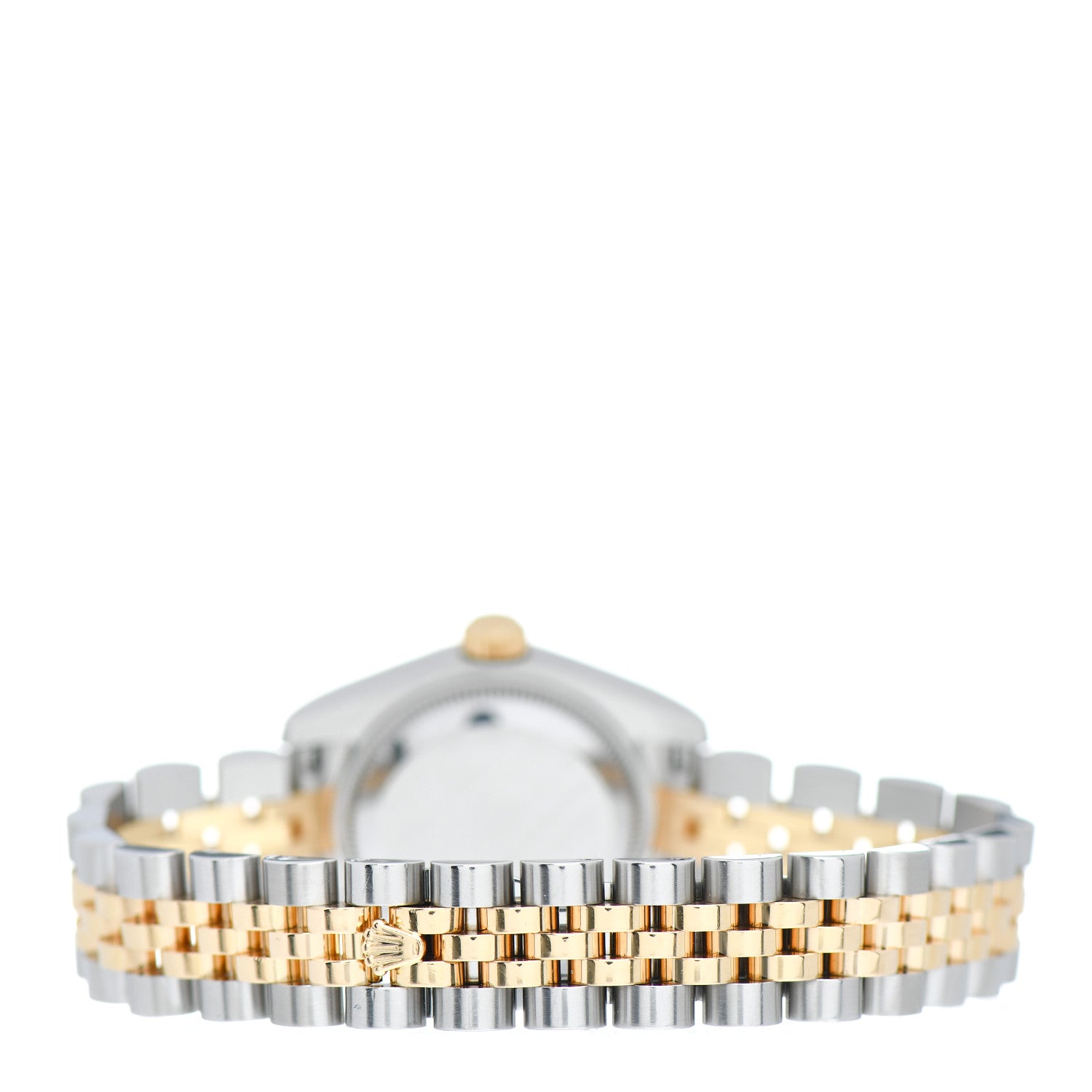Rolex Stainless Steel 18K Yellow Gold Diamond 26mm Oyster Perpetual Datejust Watch White 179173 3 of 4