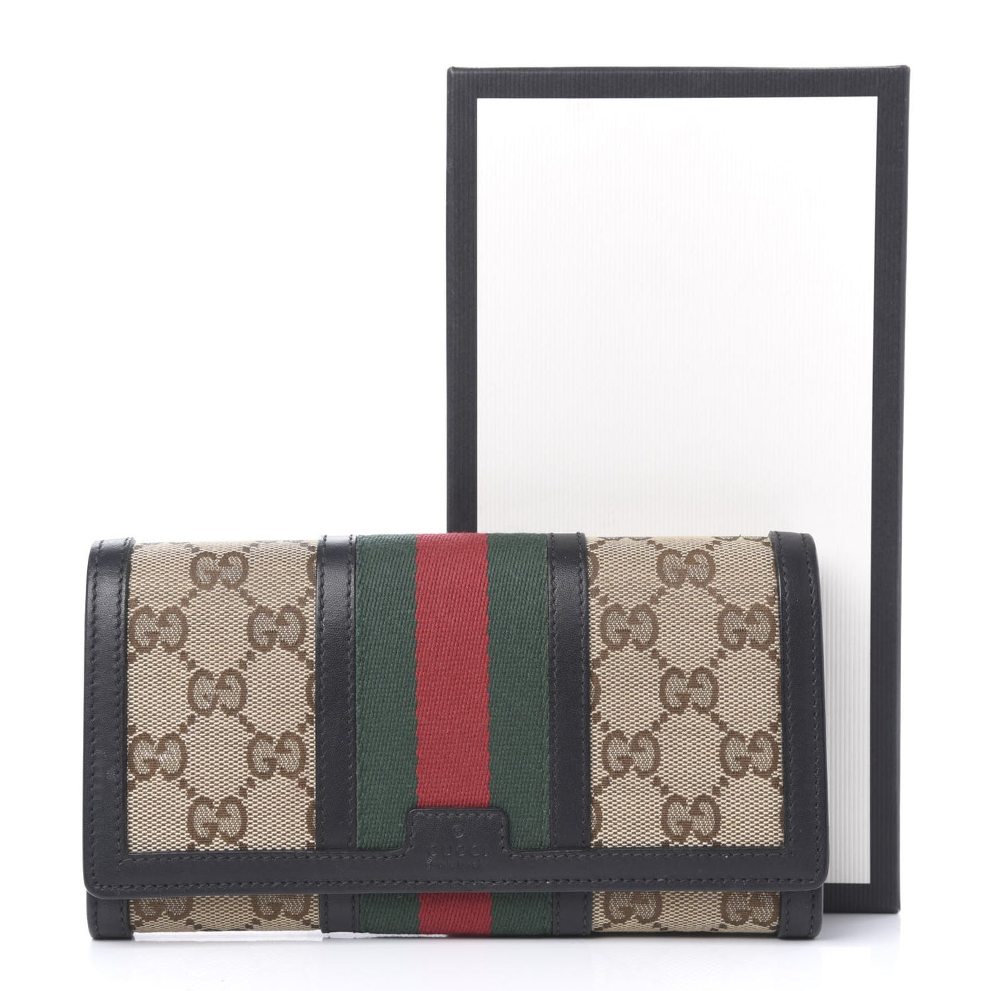 Monogram Vintage Web Continental Wallet Black