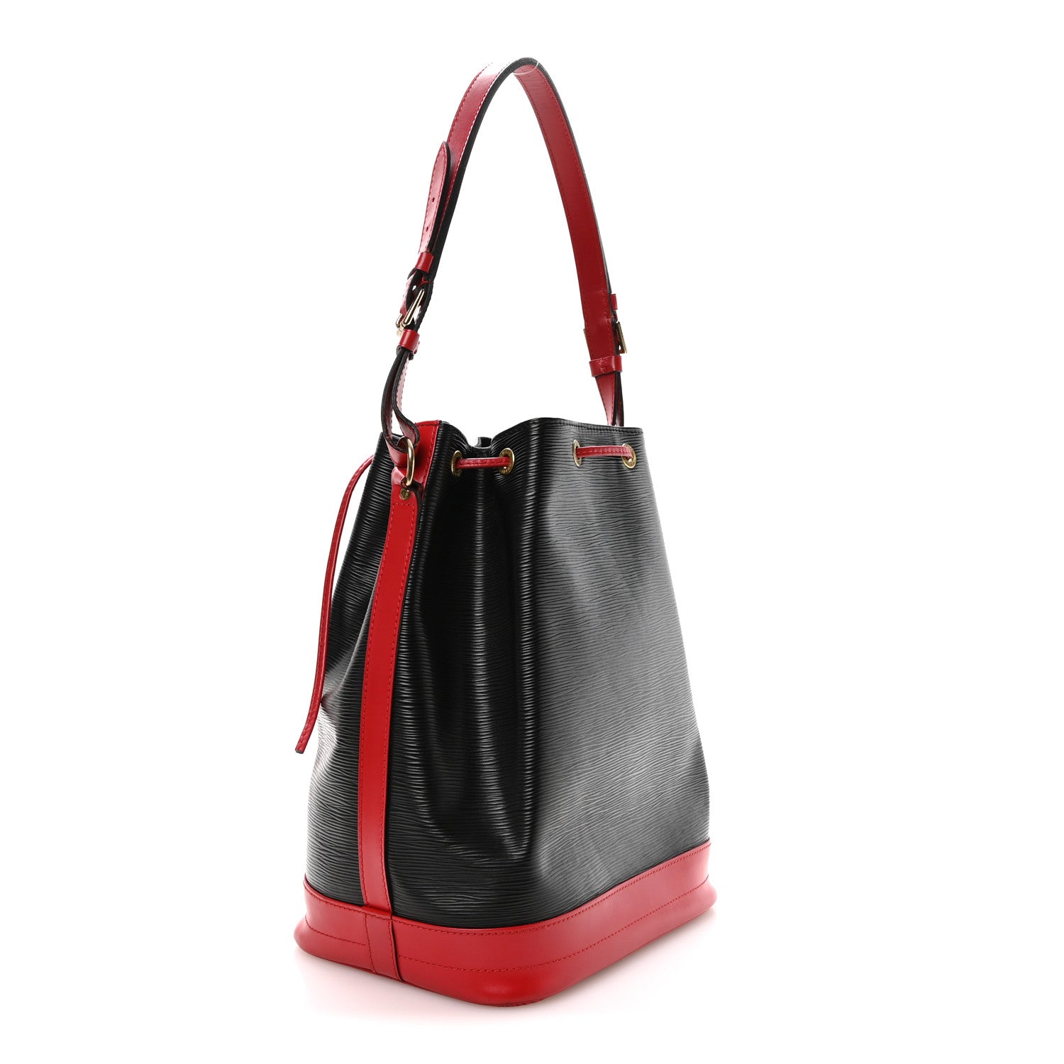 Louis Vuitton Epi Bi-Color Noe Castillan Red Black 3 of 10