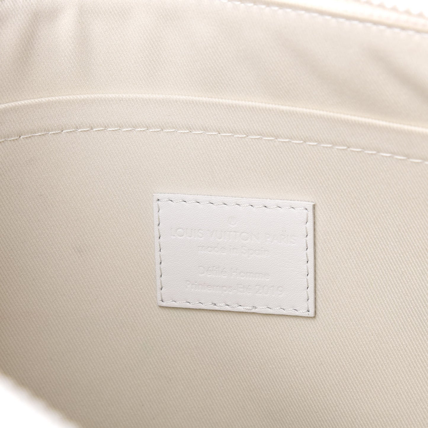 Taurillon Monogram Solar Ray A4 Pouch White