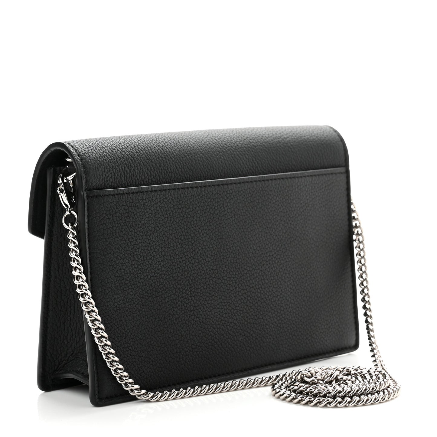 Soft Calfskin My Lockme Chain Pochette Black