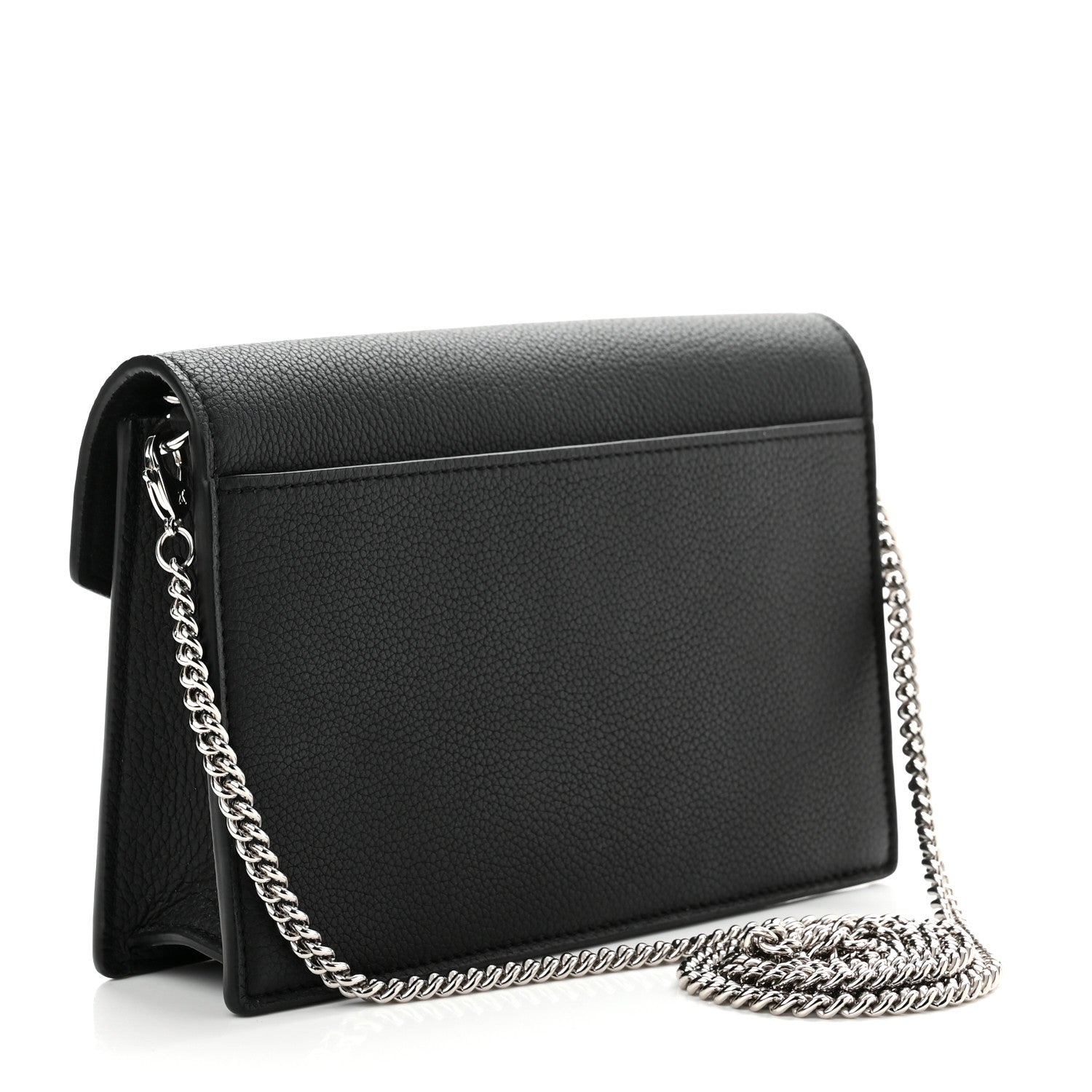 Louis Vuitton Soft Calfskin My Lockme Chain Pochette Black 2 of 8