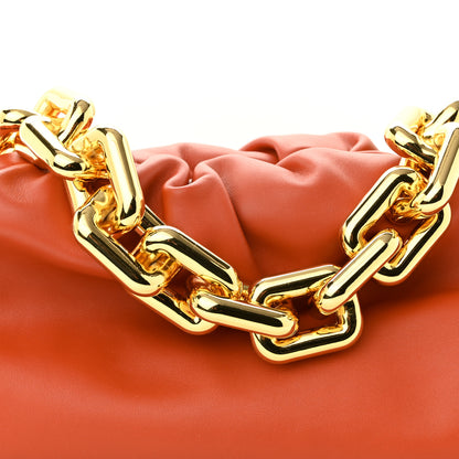 Bottega Veneta Calfskin The Pouch Chain Orange 9 of 11