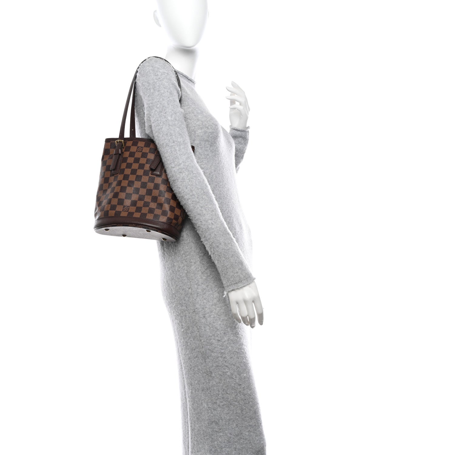 Louis Vuitton Damier Ebene Marais Bucket 23 2 of 16