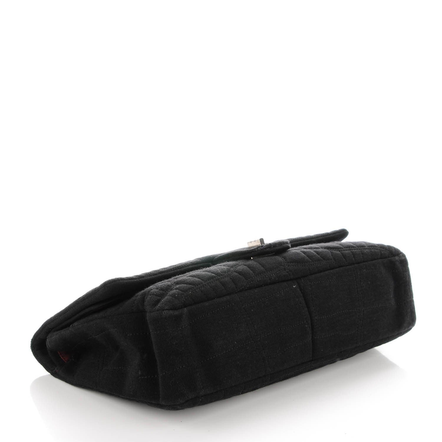 Chanel Jersey Coco's Croc 2.55 Reissue 227 Flap Black 4 of 10