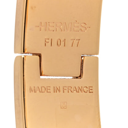 Hermes Enamel Narrow Clic Clac H Bracelet PM Marron Glace 4 of 5