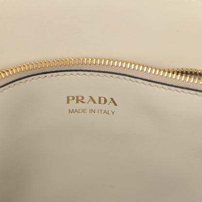Prada Saffiano Cuir Calfskin Large Monochrome Top Handle Tote White 5 of 11