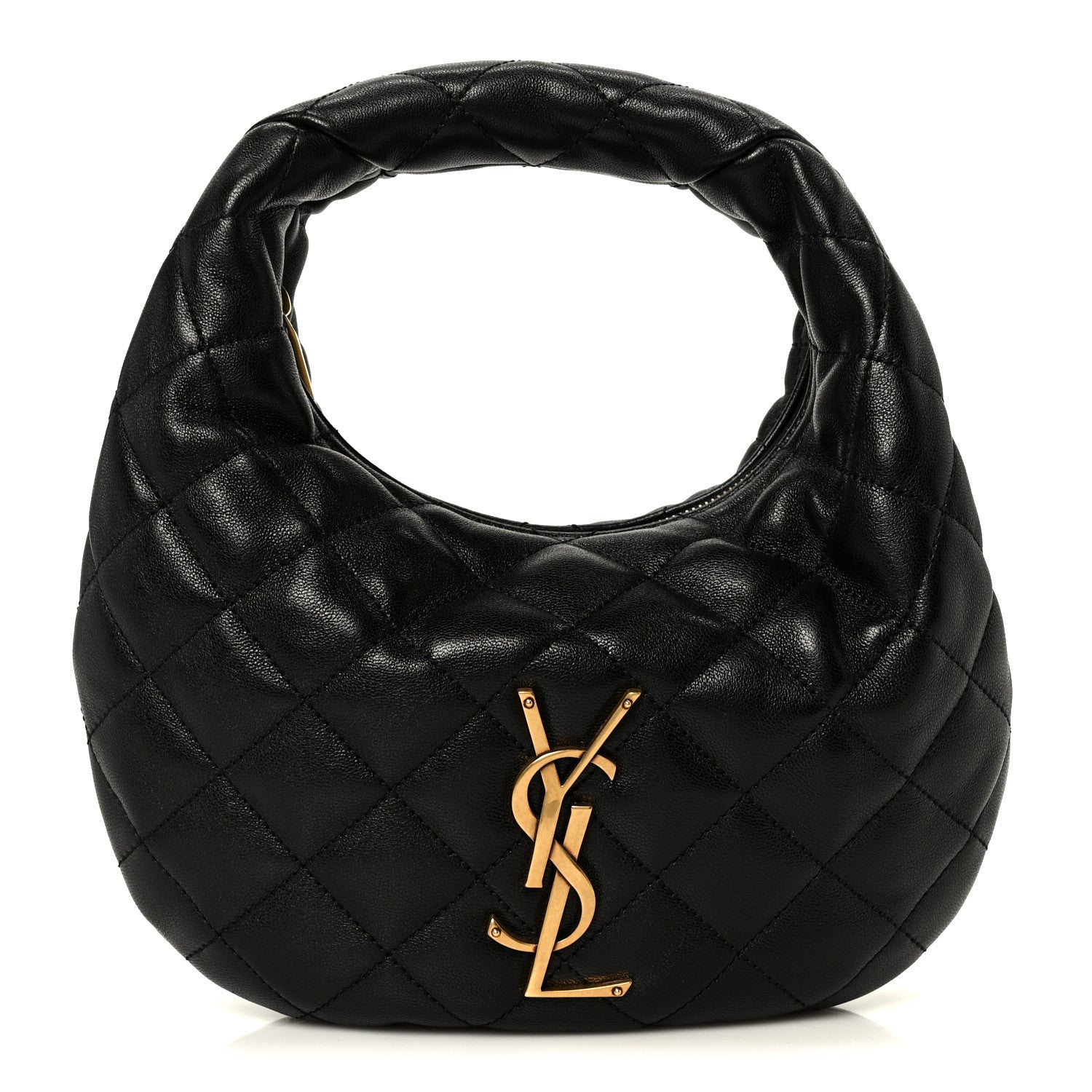 Saint Laurent Lambskin Quilted Icarino Bag Black 1 of 10