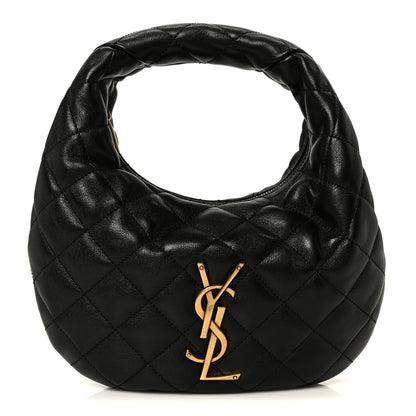 Saint Laurent Lambskin Quilted Icarino Bag Black 1 of 10