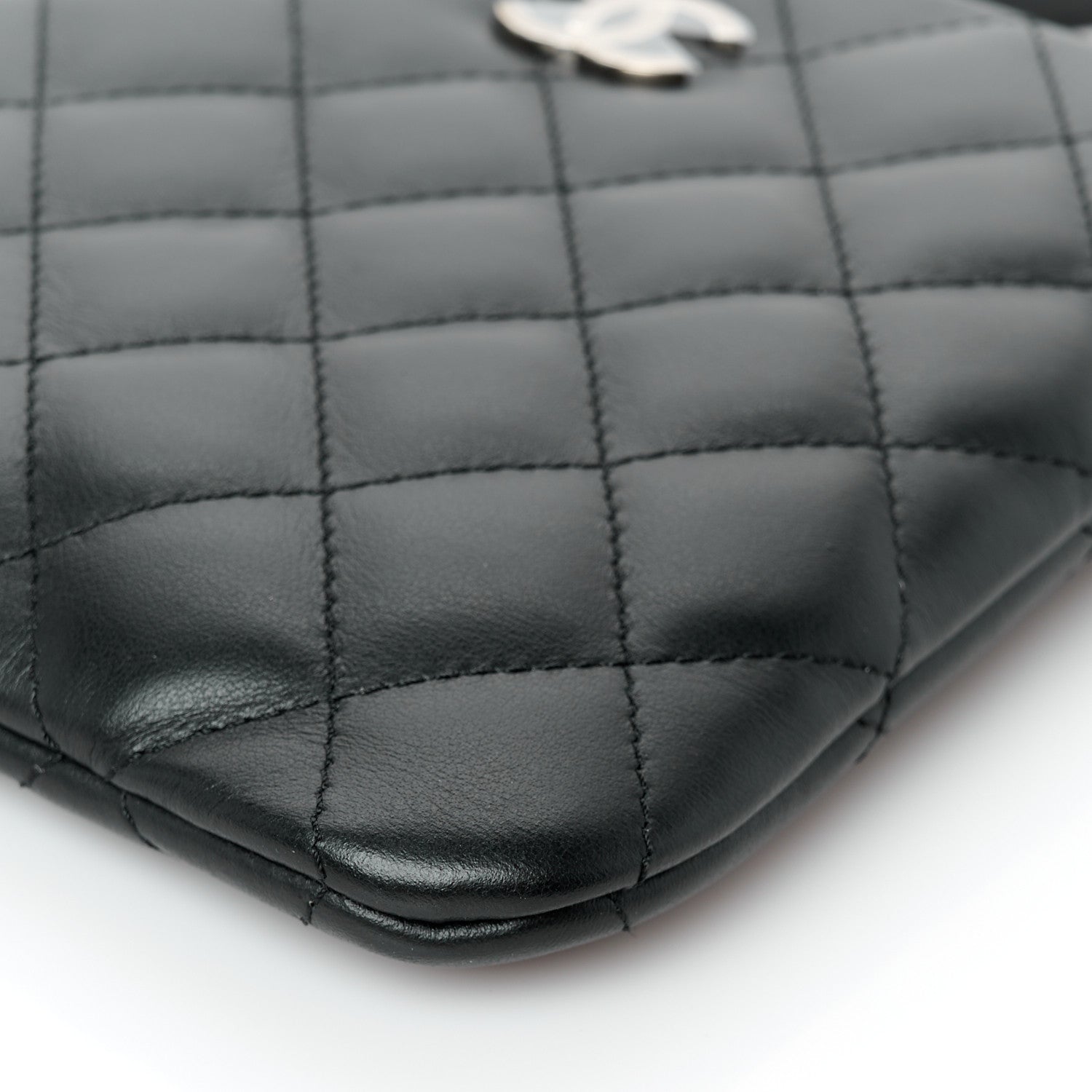 Chanel Lambskin Quilted Crossbody Bag Black 10 of 11
