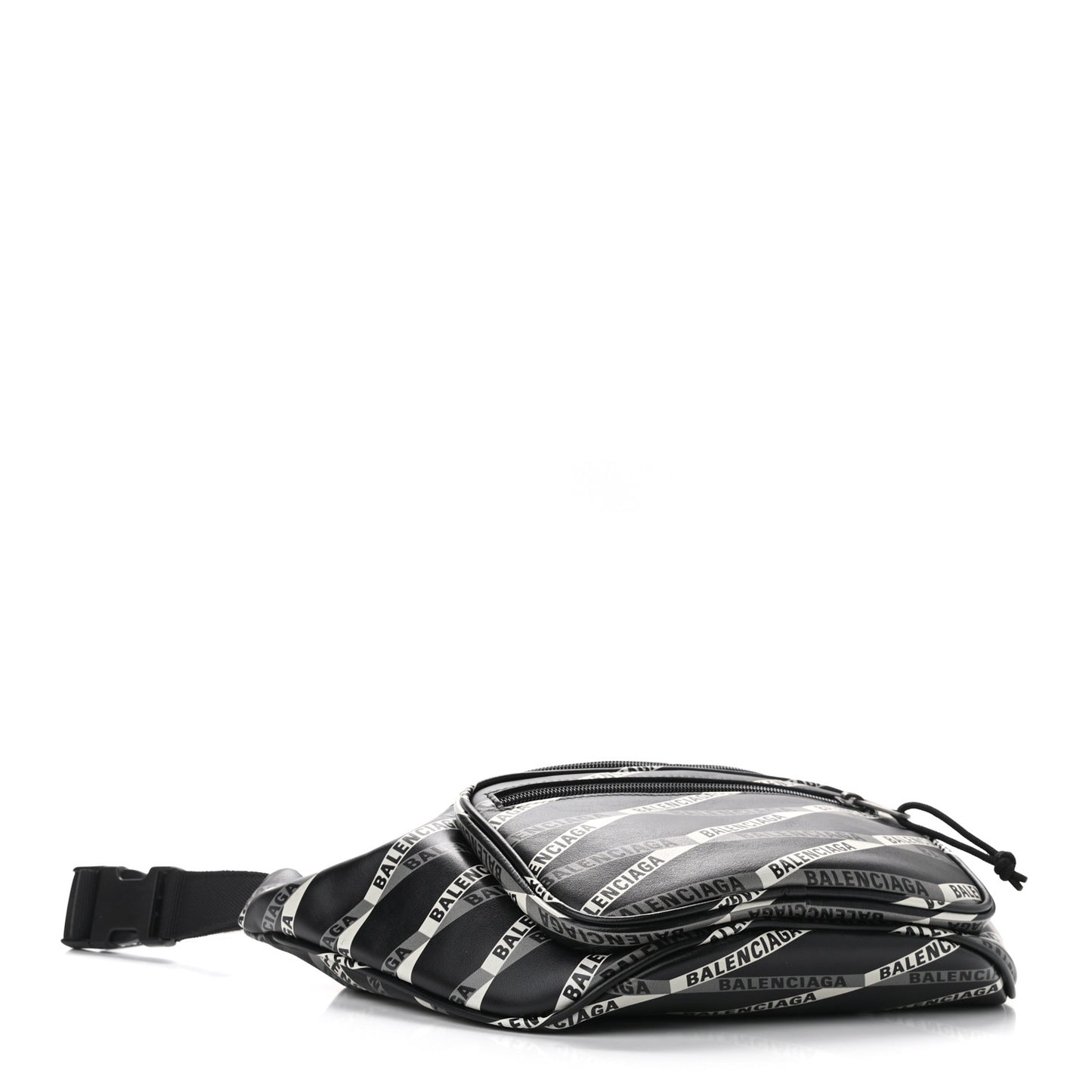 Smooth Calfskin Losange Monogram Explorer Belt Bag Black Grey