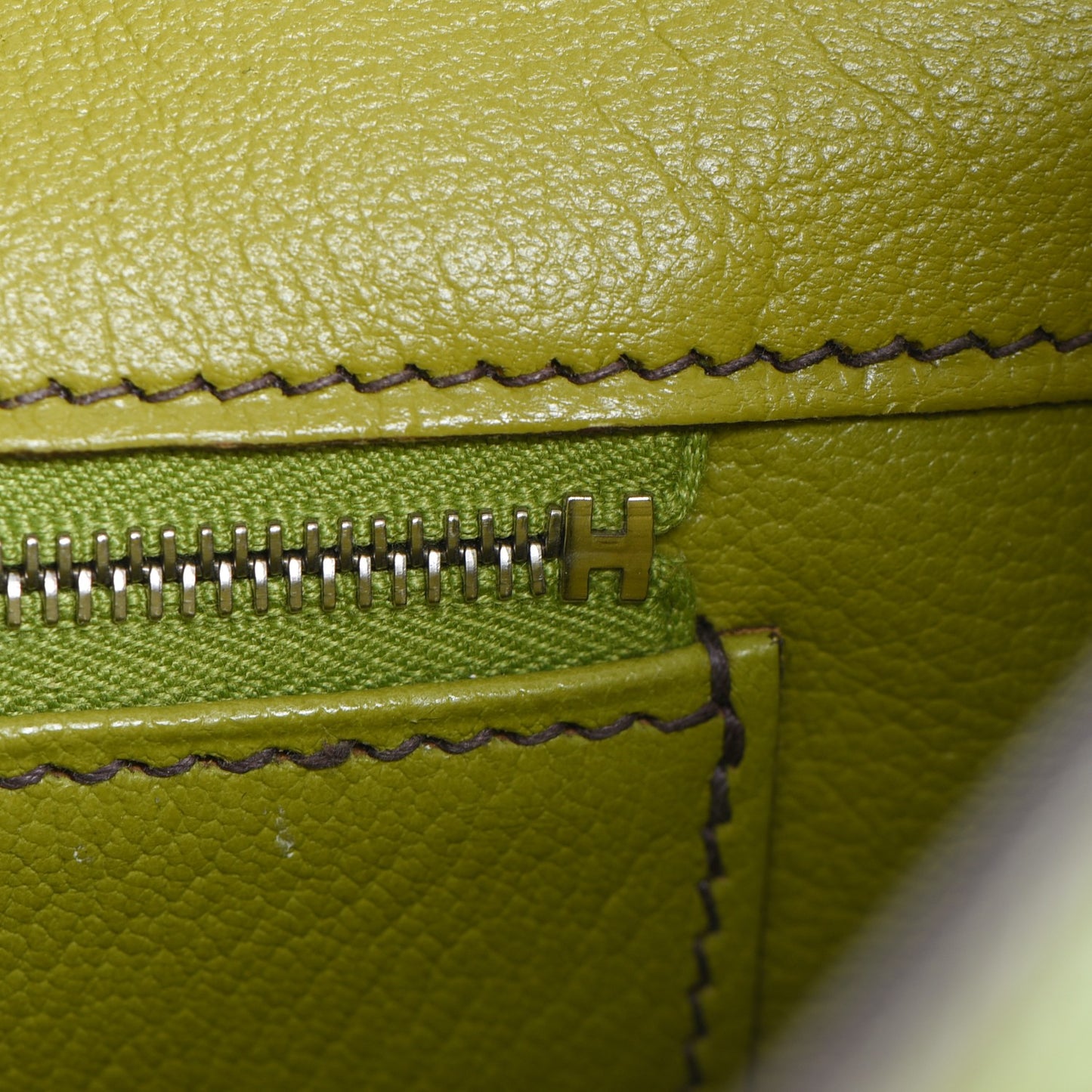 Togo Birkin 35 Vert Anis
