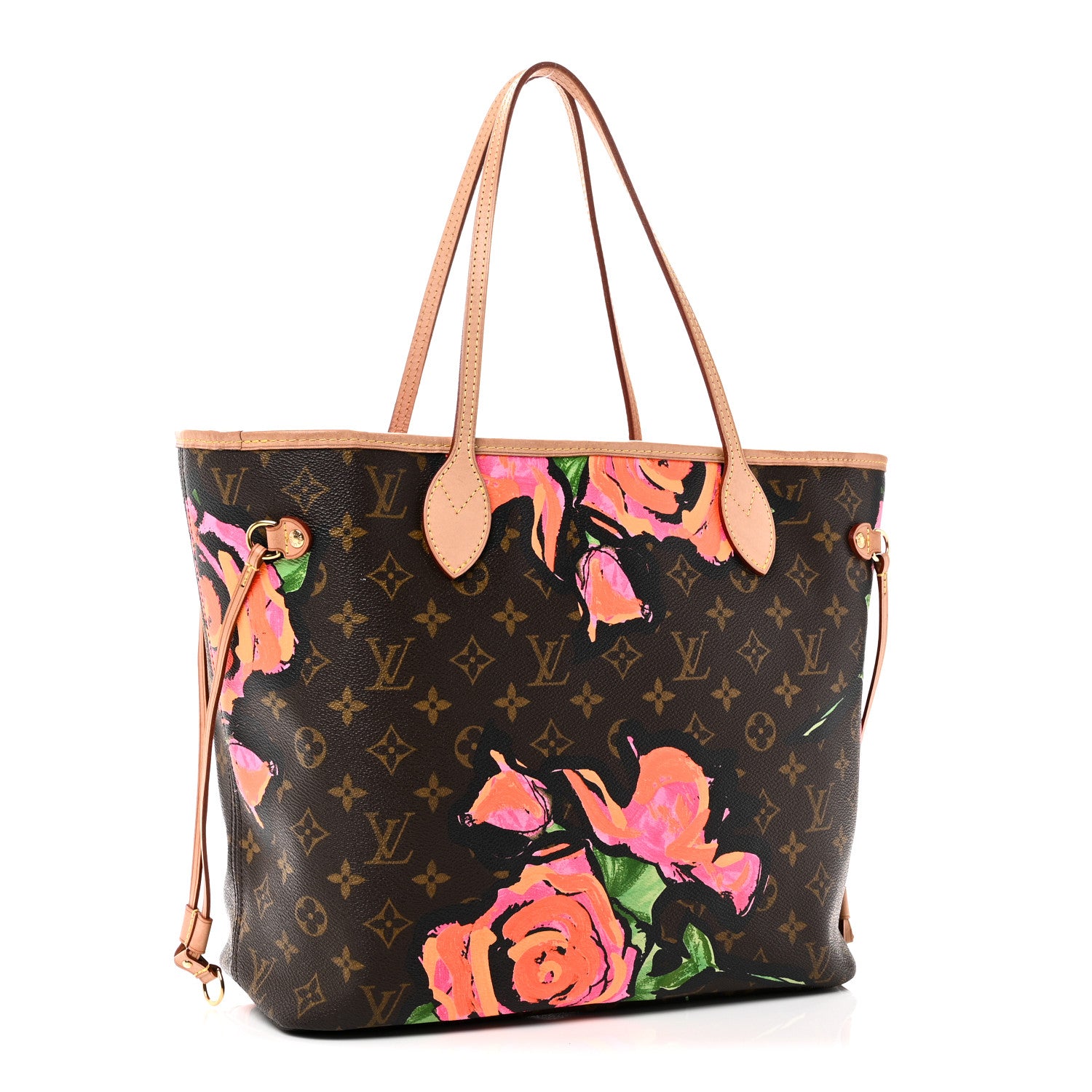 Louis Vuitton Monogram Roses Neverfull MM 3 of 10